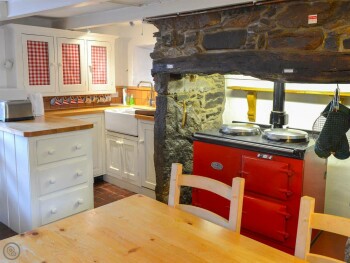 KITCHEN AND DINING AREA WITH GAS AGA