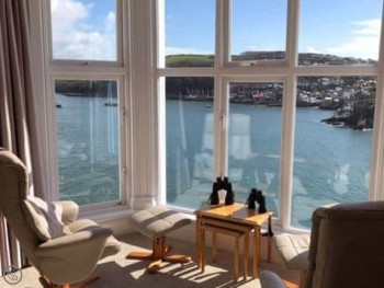 THE LARGE BAY WINDOW OFFERS SPECTACULAR VIEWS